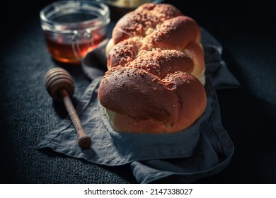 Sweet Hot Golden Challah On Dark Stock Photo 2147338027 | Shutterstock