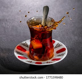 Sweet Hot Turkish Tea Cup Glass