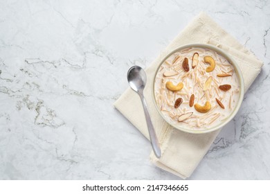 sweet Kheer or khir payasa, gil-e-firdaus, fereni also known as Sheer Khurma Seviyan, popular sweet dish - Shutterstock ID 2147346665