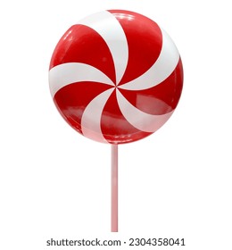 Sweet lollipop red colors isolated on white background. - Powered by Shutterstock