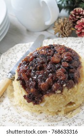 Sweet Mincemeat Sponge Pudding