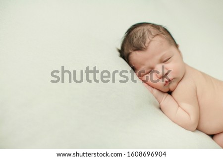 Similar – Image, Stock Photo Nice Newborn asleep peacefully