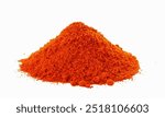 Sweet paprika powder in white natural spice