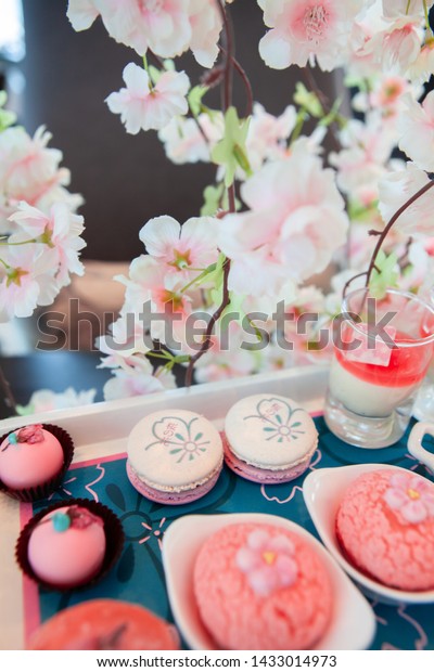 Sweet Pastel Peach Pink Colorful Set Stock Image Download Now