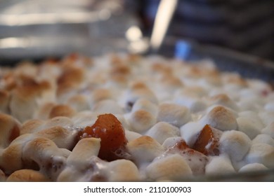 A Sweet Potato Dish With Marshmallows.