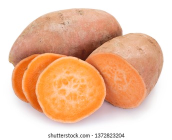 Sweet Potato Isolated On White Background