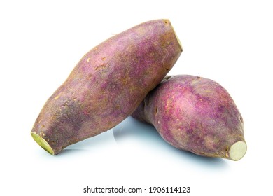 Sweet Potato Isolated On White Backgound