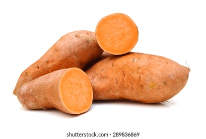 Sweet potato on white background  - Shutterstock ID 289836869