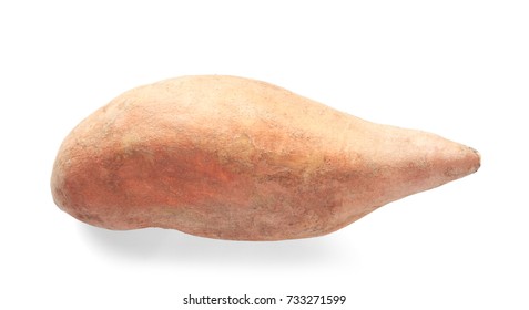 Sweet Potato On White Background