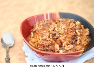 Sweet potato souffle with a sweet Streusel topping.