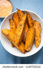 Sweet Potato Wedges With Chipotle Chilli Mayo