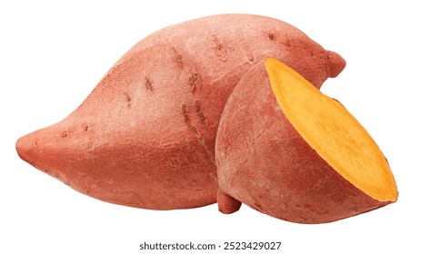 Sweet Potato, yam, isolated on white background, clipping path, full depth of field - Powered by Shutterstock