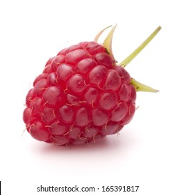 Sweet raspberry isolated on white background cutout
