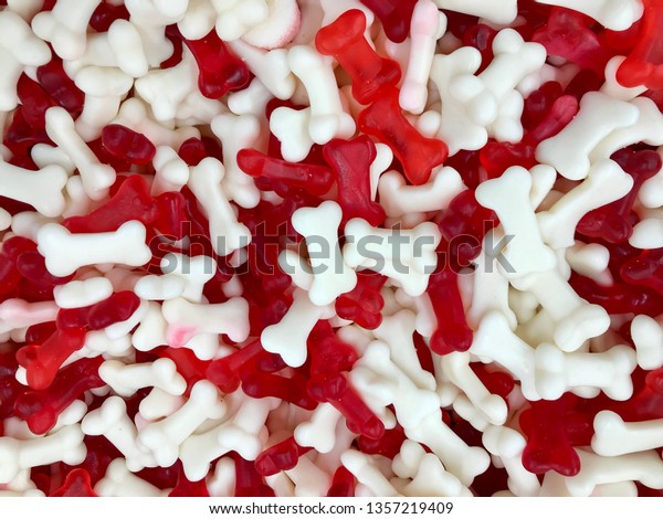 Sweet Red White Candy Jelly Form Stock Photo Edit Now