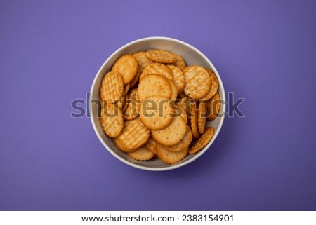 sweet and salty Cookies on white small bowl