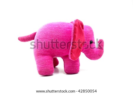 Sweet and soft pink elephant, a perfect gift for home or decoration