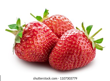 Sweet Strawberry Isolated on white background - Shutterstock ID 1107303779
