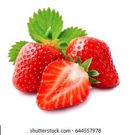 Sweet Strawberry On White Background.