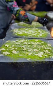 Sweet Taste Of Katmer Dessert In A Food Festival In The City Of Adana Of Turkey Country, Close Up