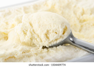 Sweet Vanilla Ice Cream Closeup Stock Photo 1504409774 | Shutterstock