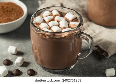 Sweet Warm Hot Chocolate Cocoa with Marshmallows - Powered by Shutterstock