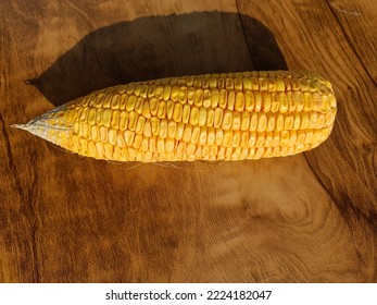 Sweetcorn Yellow Cron On Table For Frying 