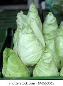 Sweetheart Cabbage On A Farmers Market