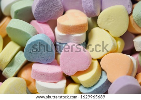 Sweetheart candies for Valentine's Day