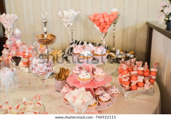 Sweets Arrangements Wedding Reception Stock Photo Edit Now 746922115