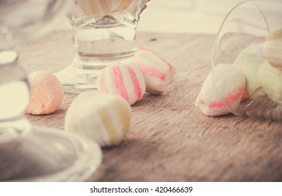 Sweets on a table.
