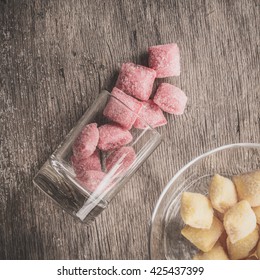 Sweets on a table.