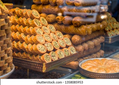 Sweets In The Shop Window, Baklava.