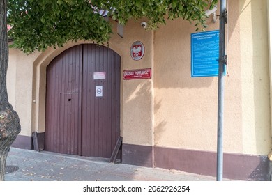 Swiecie, Poland - July 25, 2021: Gate Of Youth Detention Center.