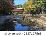 Swift River Covered Bridge 1869, Conway, White Mountains, New Hampshire, USA