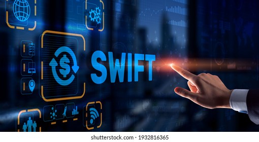 SWIFT. Society for Worldwide Interbank Financial Telecommunications. Financial Banking regulation concept