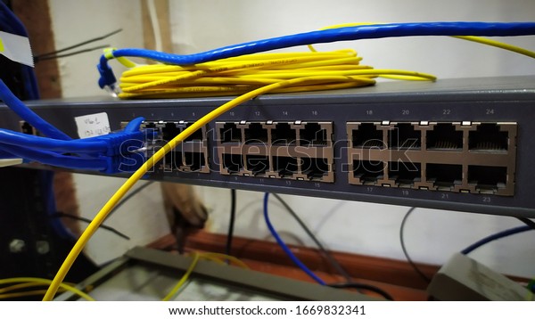 Swifts machine to divide internet connection\
lines, 11/03/2020 - Bali -\
Indonesia