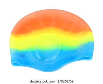 Swim Cap Isolated On White