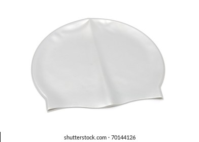 Swim Cap Isolated On White Background