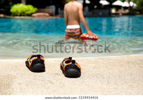 Swim Shoes Next Pool Littel Boy Stock 