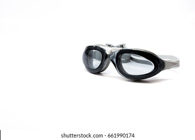 Swimming Glasses Isolated Background