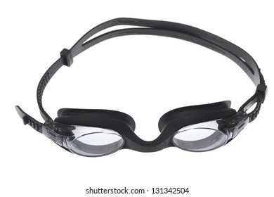 Swimming Goggles Isolated On White