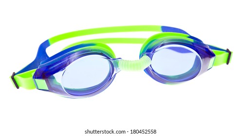 Swimming Goggles Isolated On White