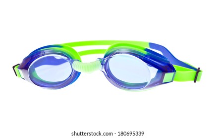 Swimming Goggles Isolated On White