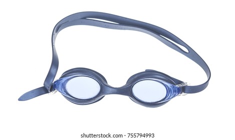 Swimming Goggles Isolated On White Background