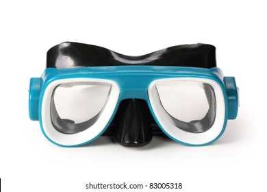 Swimming Goggles On Plain Background