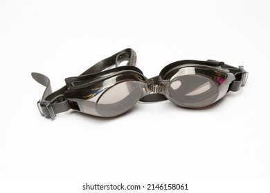 Swimming Goggles On White Background