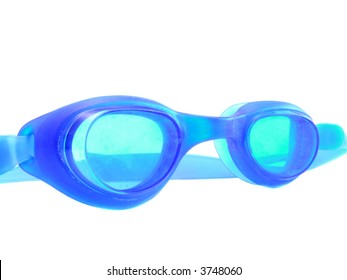 Swimming Googles Isolated On White.