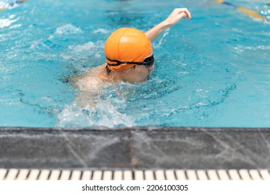 Swimming - Male Swimmer, Man In Indoor Pool