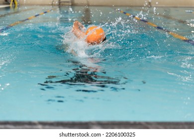 Swimming - Male Swimmer, Man In Indoor Pool