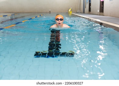 Swimming - Male Swimmer, Man In Indoor Pool